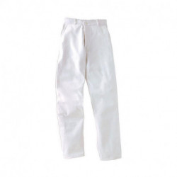 pantalon peintre blanc 100% coton