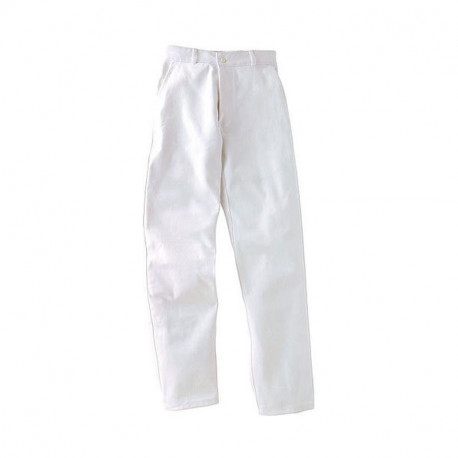 pantalon peintre blanc 100% coton