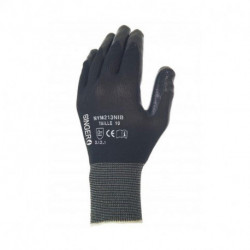 gants polyamide NYM213NIB enduit nitrile noir