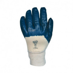 gants nitrile enduits 1326 bleu/blanc